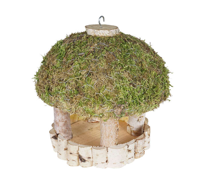 PATKAR Vogelhaus mit Moosdach